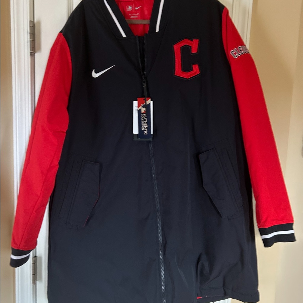 Nike Men's Black and Red Bomber Jacket